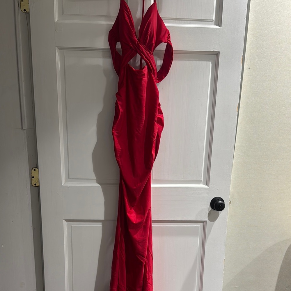La Femme Scarlet Evening Dress